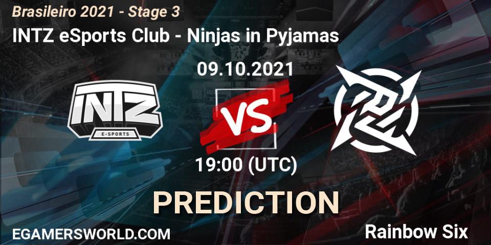 INTZ eSports Club vs Ninjas in Pyjamas: Match Prediction. 09.10.21, Rainbow Six, Brasileirão 2021 - Stage 3