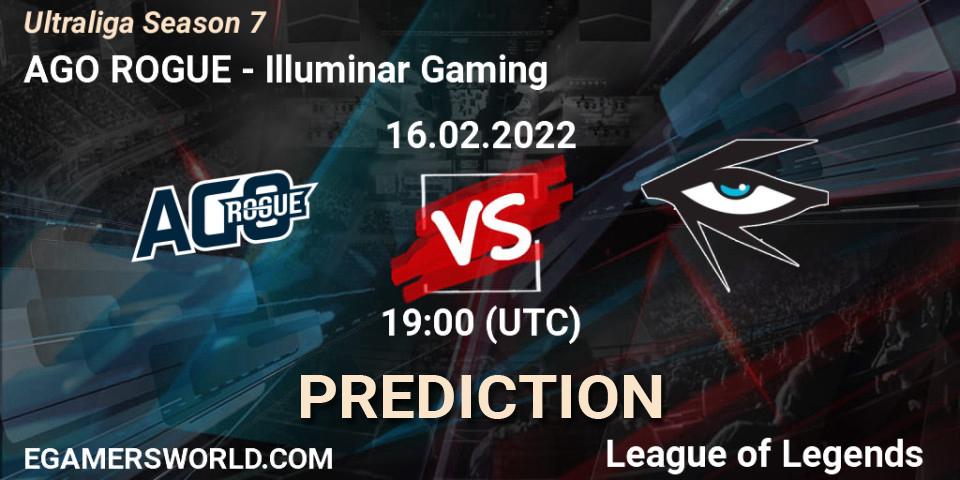 AGO ROGUE vs Illuminar Gaming: Match Prediction. 09.03.2022 at 19:20, LoL, Ultraliga Season 7