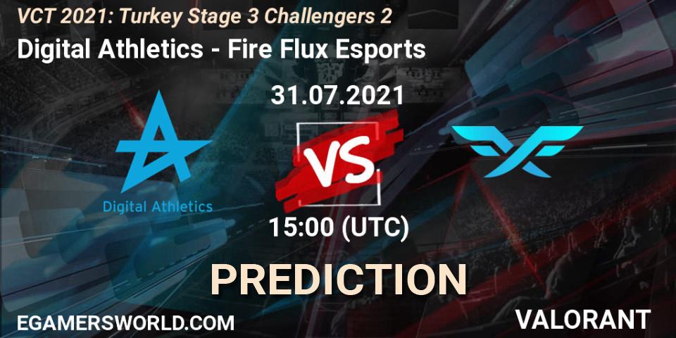 Digital Athletics vs Fire Flux Esports: Match Prediction. 31.07.21, VALORANT, VCT 2021: Turkey Stage 3 Challengers 2
