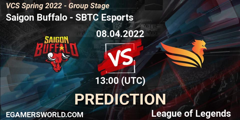 Saigon Buffalo vs SBTC Esports: Match Prediction. 07.04.22, LoL, VCS Spring 2022 - Group Stage 