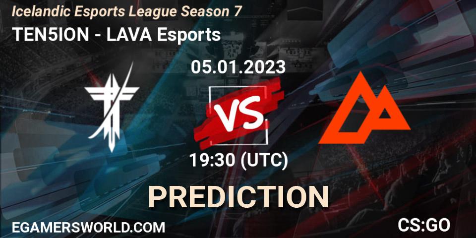 TEN5ION vs LAVA Esports: Match Prediction. 05.01.23, CS2 (CS:GO), Icelandic Esports League Season 7