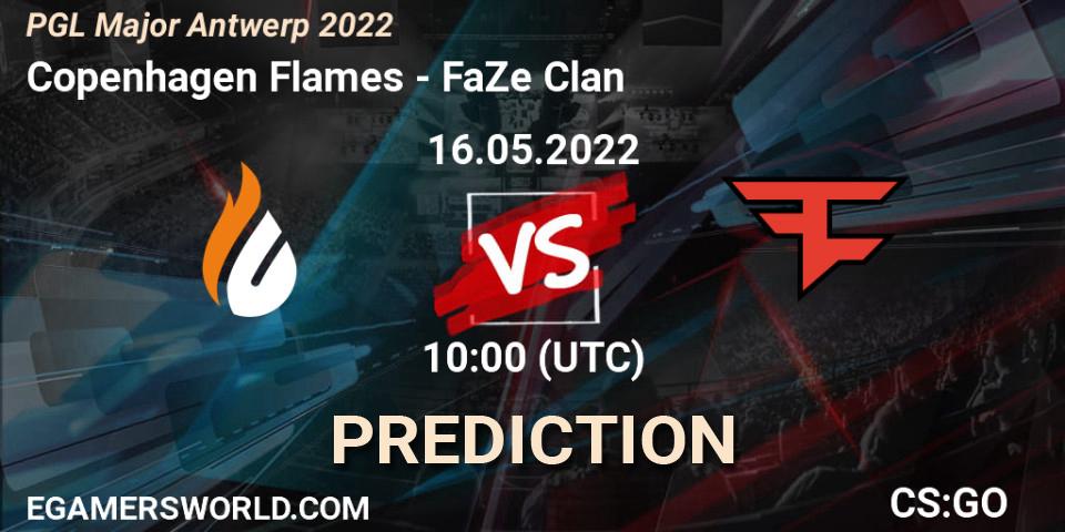 Copenhagen Flames vs FaZe Clan: Match Prediction. 16.05.2022 at 10:00, Counter-Strike (CS2), PGL Major Antwerp 2022