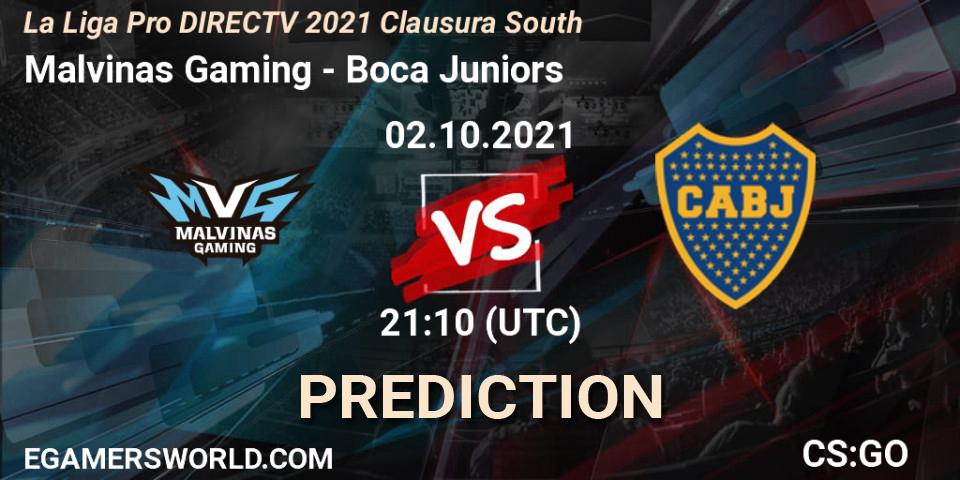Malvinas Gaming vs Boca Juniors: Match Prediction. 02.10.2021 at 21:10, Counter-Strike (CS2), La Liga Season 4: Sur Pro Division - Clausura