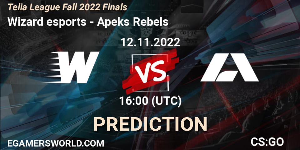 Wizard esports vs Apeks Rebels: Match Prediction. 12.11.22, CS2 (CS:GO), Telia League Fall 2022 Finals