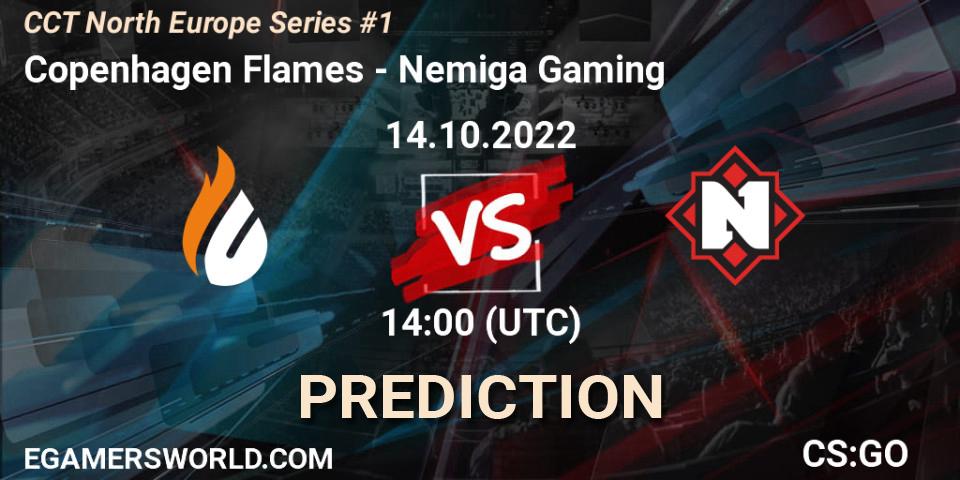 Copenhagen Flames vs Nemiga Gaming: Match Prediction. 14.10.2022 at 14:00, Counter-Strike (CS2), CCT North Europe Series #1
