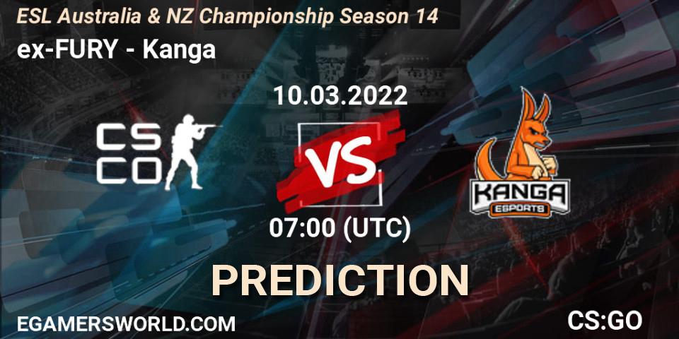 ex-FURY vs Kanga: Match Prediction. 10.03.22, CS2 (CS:GO), ESL ANZ Champs Season 14