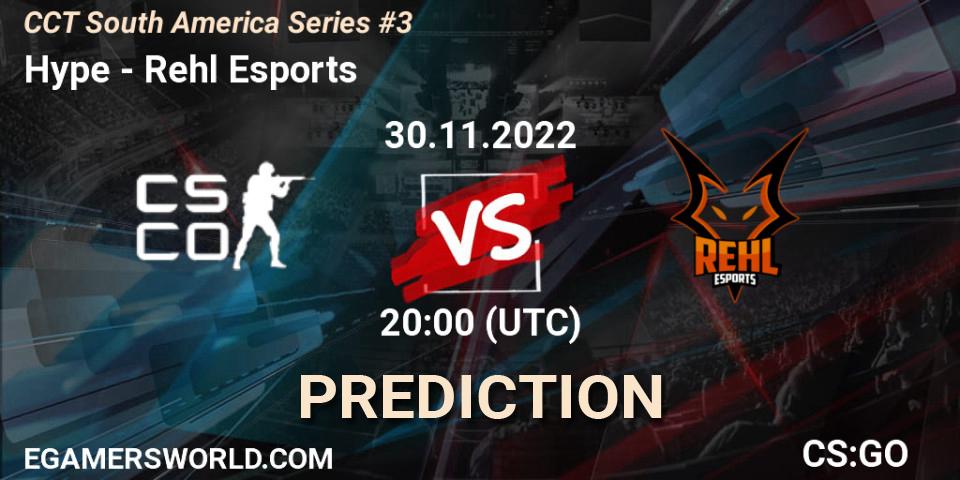 Hype vs Rehl Esports: Match Prediction. 30.11.22, CS2 (CS:GO), CCT South America Series #3
