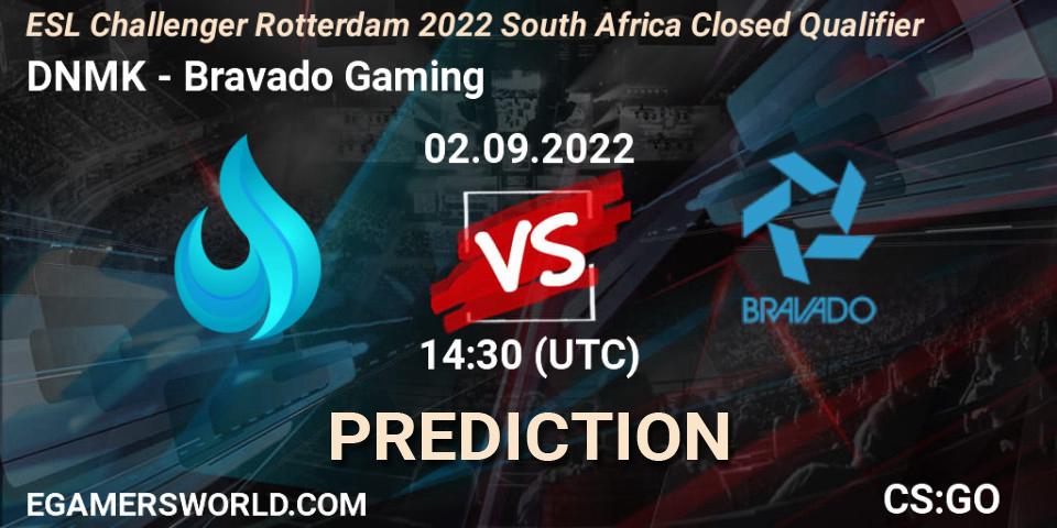 DNMK vs Bravado Gaming: Match Prediction. 02.09.2022 at 14:30, Counter-Strike (CS2), ESL Challenger Rotterdam 2022 South Africa Closed Qualifier