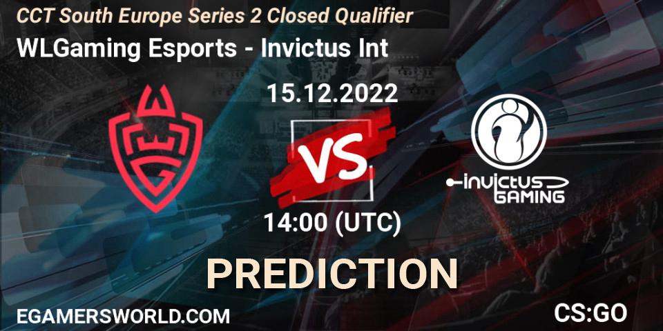 WLGaming Esports vs Invictus Int: Match Prediction. 15.12.22, CS2 (CS:GO), CCT South Europe Series 2 Closed Qualifier