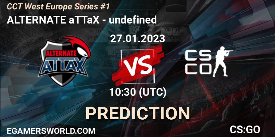 ALTERNATE aTTaX vs undefined: Match Prediction. 27.01.2023 at 10:30, Counter-Strike (CS2), CCT West Europe Series #1: Closed Qualifier