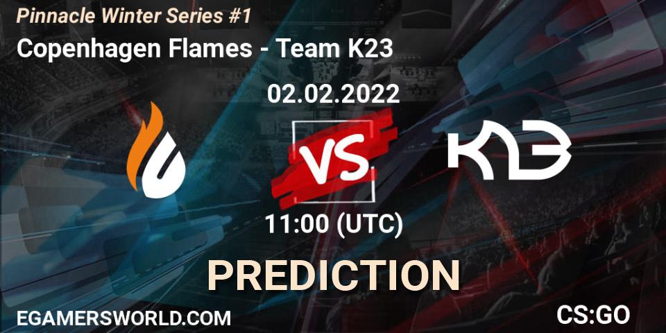 Copenhagen Flames vs Team K23: Match Prediction. 02.02.2022 at 11:00, Counter-Strike (CS2), Pinnacle Winter Series #1
