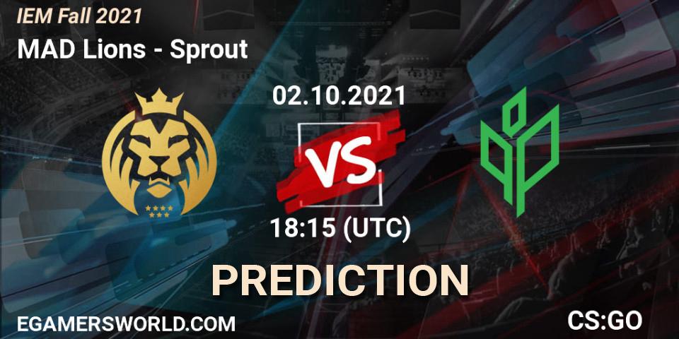 MAD Lions vs Sprout: Match Prediction. 02.10.2021 at 18:30, Counter-Strike (CS2), IEM Fall 2021: Europe RMR
