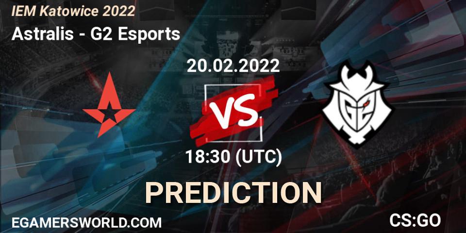 Astralis vs G2 Esports: Match Prediction. 20.02.22, CS2 (CS:GO), IEM Katowice 2022