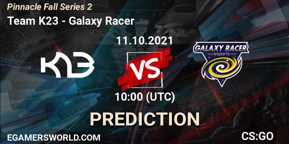 Team K23 vs Galaxy Racer: Match Prediction. 11.10.2021 at 10:00, Counter-Strike (CS2), Pinnacle Fall Series #2