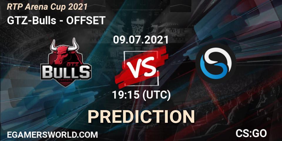 GTZ-Bulls vs OFFSET: Match Prediction. 09.07.2021 at 19:15, Counter-Strike (CS2), RTP Arena Cup 2021