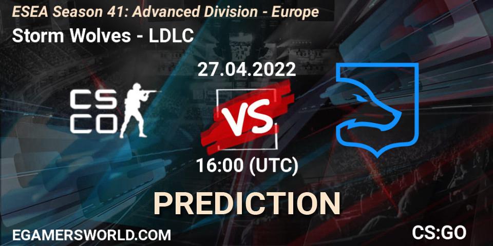 Storm Wolves vs LDLC: Match Prediction. 27.04.2022 at 16:00, Counter-Strike (CS2), ESEA Season 41: Advanced Division - Europe