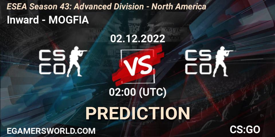 Inward vs MOGFIA: Match Prediction. 02.12.22, CS2 (CS:GO), ESEA Season 43: Advanced Division - North America