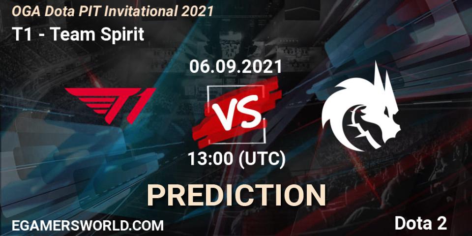 T1 vs Team Spirit: Match Prediction. 06.09.2021 at 13:37, Dota 2, OGA Dota PIT Invitational 2021