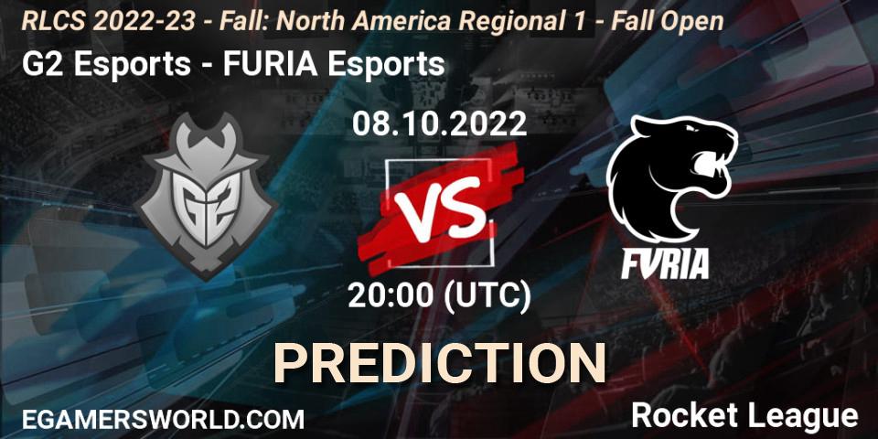 G2 Esports vs FURIA Esports: Match Prediction. 08.10.2022 at 19:45, Rocket League, RLCS 2022-23 - Fall: North America Regional 1 - Fall Open