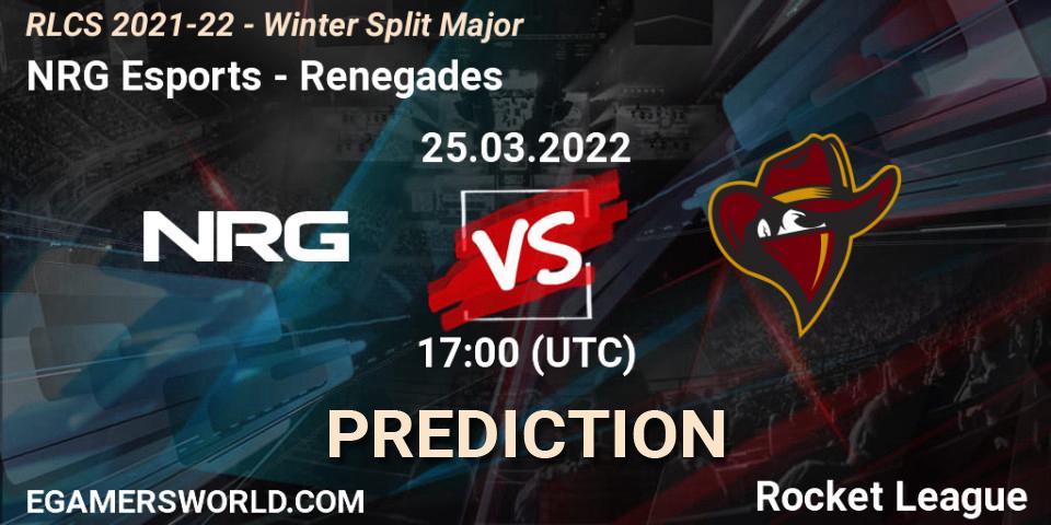 NRG Esports vs Renegades: Match Prediction. 25.03.22, Rocket League, RLCS 2021-22 - Winter Split Major