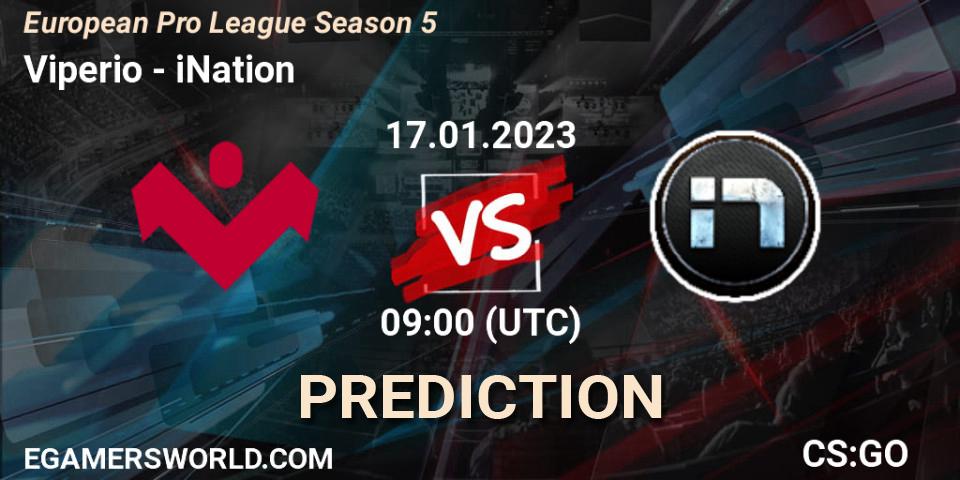 Viperio vs iNation: Match Prediction. 17.01.2023 at 09:00, Counter-Strike (CS2), European Pro League Season 5