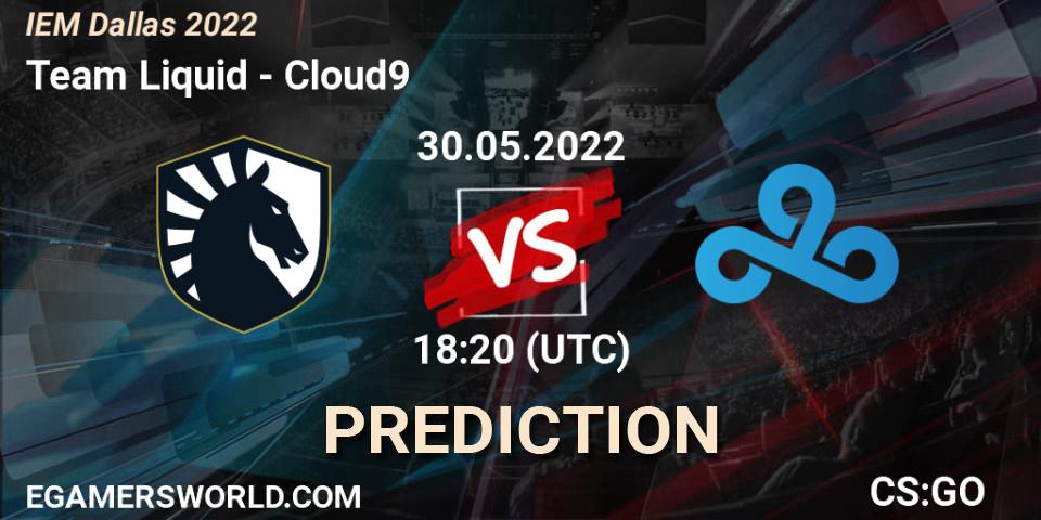 Team Liquid vs Cloud9: Match Prediction. 30.05.2022 at 18:45, Counter-Strike (CS2), IEM Dallas 2022