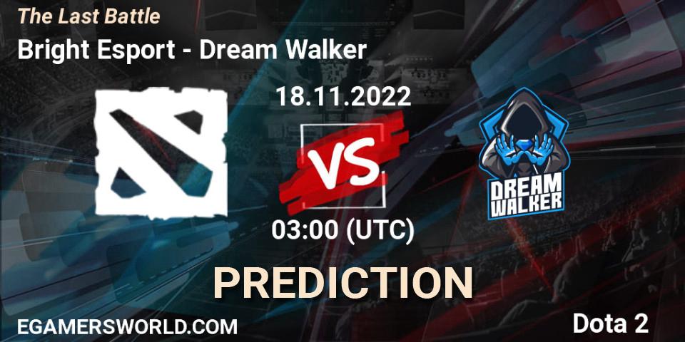 NerdRig vs Dream Walker: Match Prediction. 18.11.2022 at 03:00, Dota 2, The Last Battle