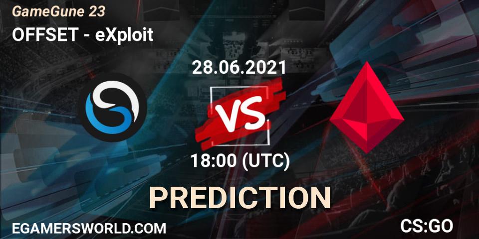 OFFSET vs eXploit: Match Prediction. 28.06.2021 at 18:00, Counter-Strike (CS2), GameGune 23