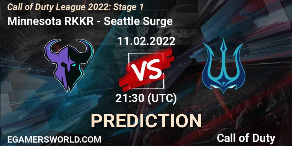 Minnesota RØKKR vs Seattle Surge: Match Prediction. 11.02.22, Call of Duty, Call of Duty League 2022: Stage 1