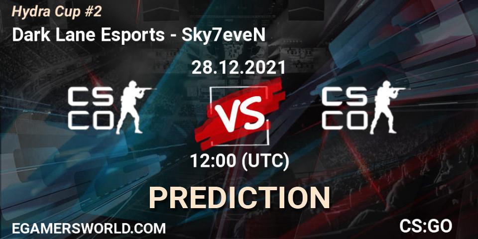 Dark Lane Esports vs Sky7eveN: Match Prediction. 28.12.2021 at 12:00, Counter-Strike (CS2), Hydra Cup #2