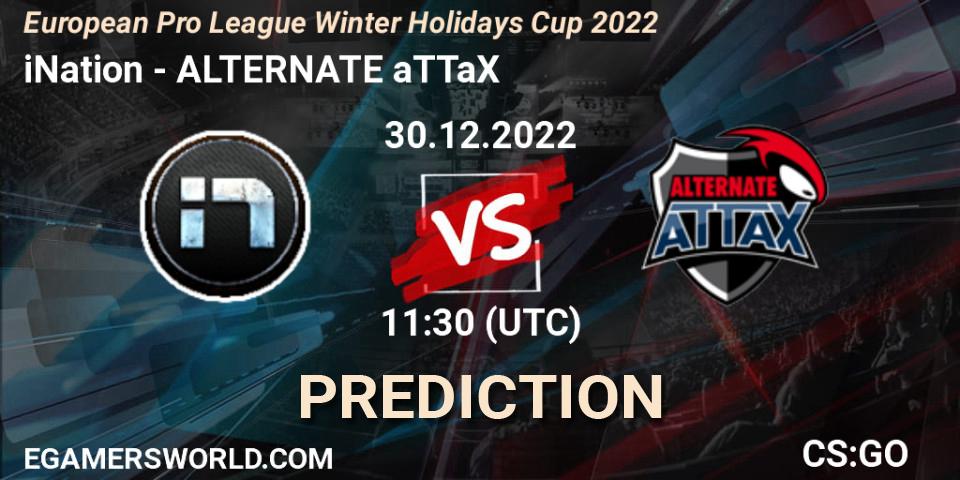 iNation vs ALTERNATE aTTaX: Match Prediction. 30.12.22, CS2 (CS:GO), European Pro League Winter Holidays Cup 2022