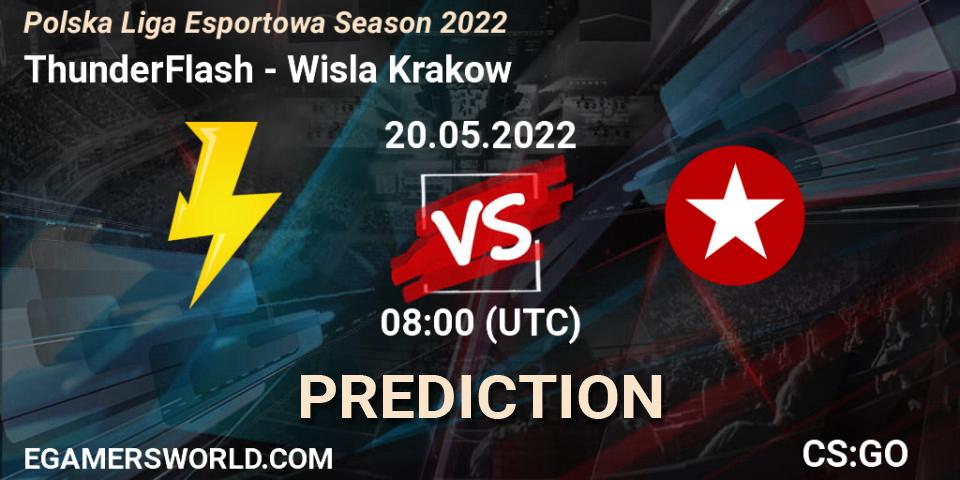 ThunderFlash vs Wisla Krakow: Match Prediction. 20.05.22, CS2 (CS:GO), Polska Liga Esportowa Season 2022