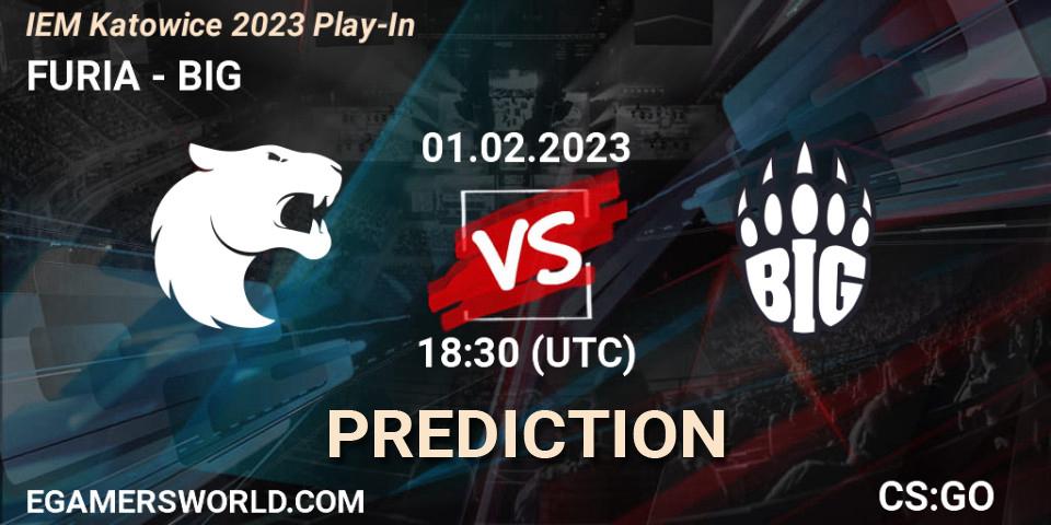 FURIA vs BIG: Match Prediction. 01.02.23, CS2 (CS:GO), IEM Katowice 2023 Play-In