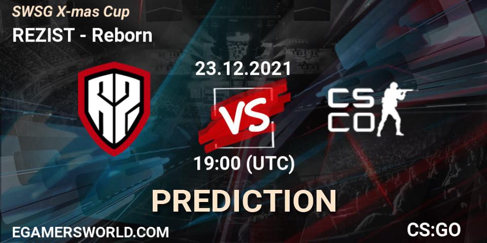 REZIST vs Reborn: Match Prediction. 23.12.2021 at 19:00, Counter-Strike (CS2), SWSG X-mas Cup
