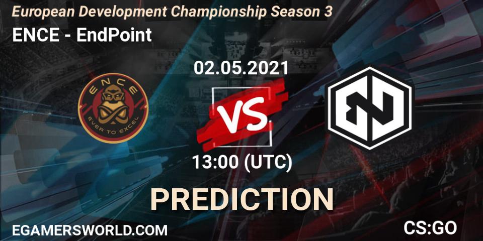 ENCE vs EndPoint: Match Prediction. 02.05.21, CS2 (CS:GO), European Development Championship Season 3
