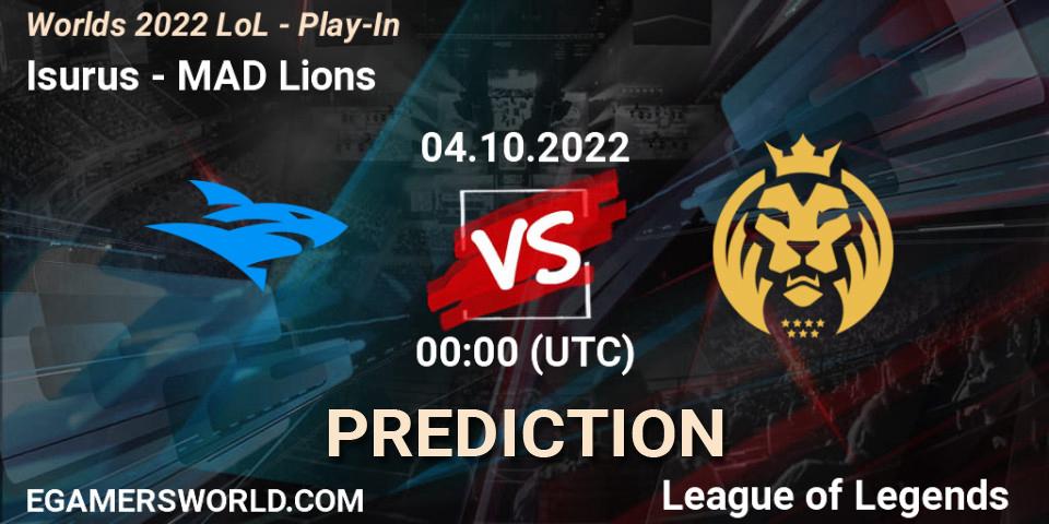Isurus vs MAD Lions: Match Prediction. 29.09.22, LoL, Worlds 2022 LoL - Play-In