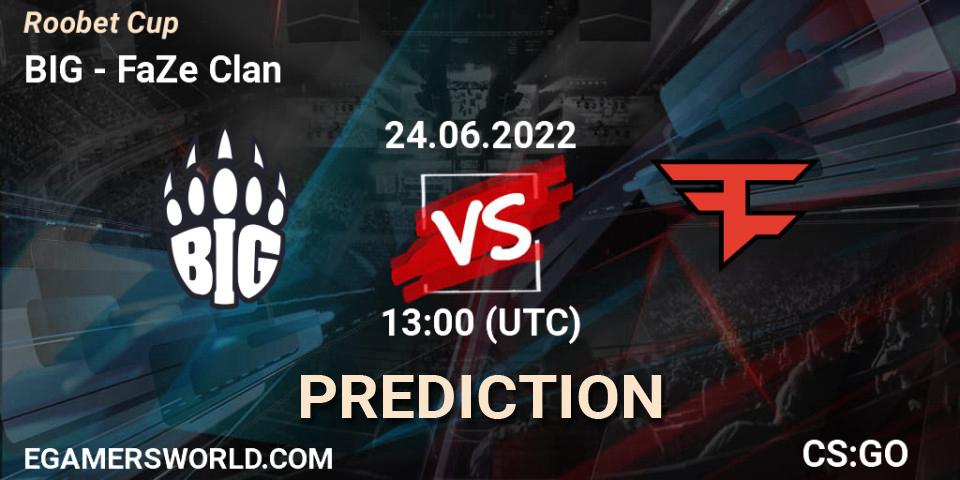 BIG vs FaZe Clan: Match Prediction. 24.06.22, CS2 (CS:GO), Roobet Cup