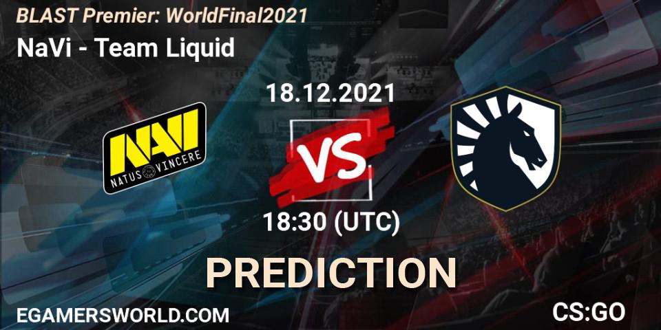 NaVi vs Team Liquid: Match Prediction. 18.12.21, CS2 (CS:GO), BLAST Premier: World Final 2021