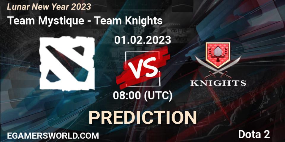 Team Mystique vs Team Knights: Match Prediction. 01.02.23, Dota 2, Lunar New Year 2023