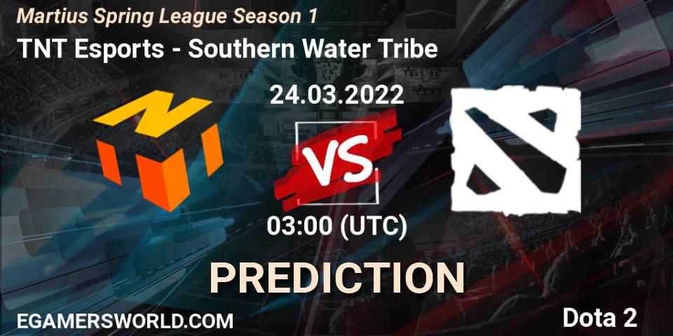 TNT Esports vs Southern Water Tribe: Match Prediction. 24.03.2022 at 03:14, Dota 2, Martius Spring League Season 1