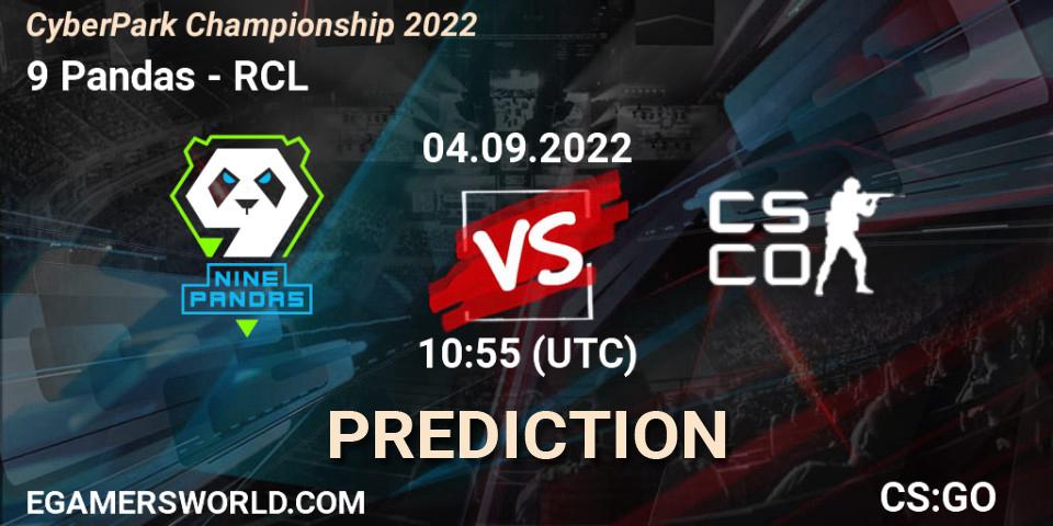 9 Pandas vs RCL: Match Prediction. 03.09.2022 at 17:20, Counter-Strike (CS2), CyberPark Championship 2022