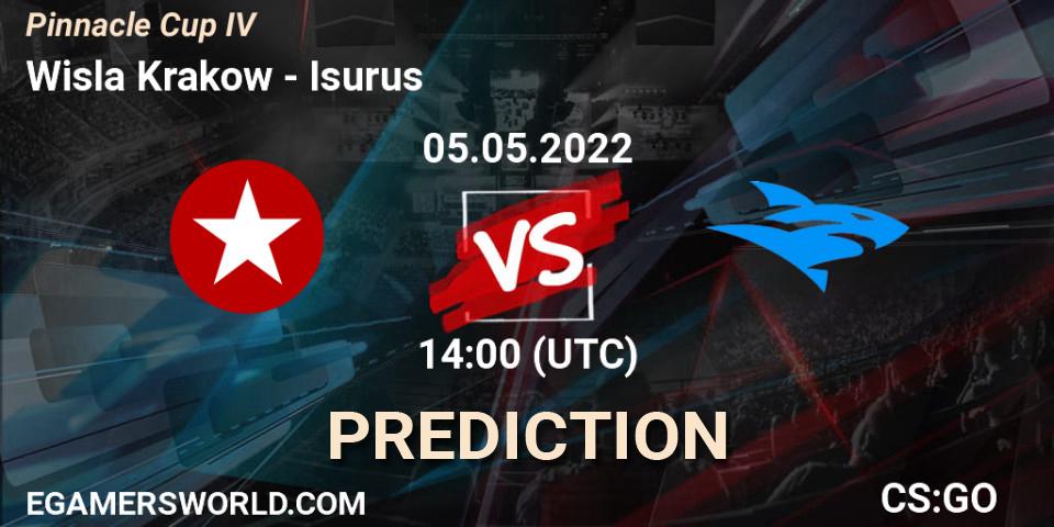 Wisla Krakow vs Isurus: Match Prediction. 05.05.2022 at 14:50, Counter-Strike (CS2), Pinnacle Cup #4
