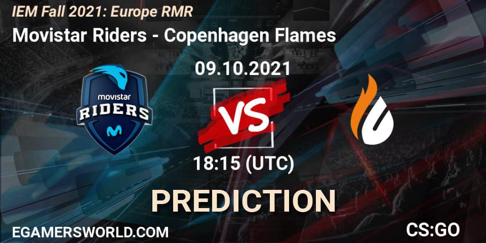 Movistar Riders vs Copenhagen Flames: Match Prediction. 09.10.21, CS2 (CS:GO), IEM Fall 2021: Europe RMR