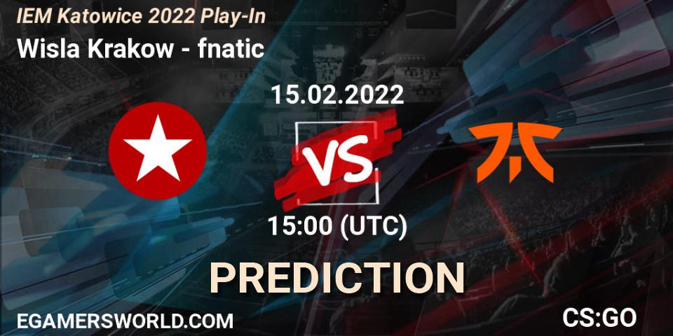Wisla Krakow vs fnatic: Match Prediction. 15.02.2022 at 15:00, Counter-Strike (CS2), IEM Katowice 2022 Play-In