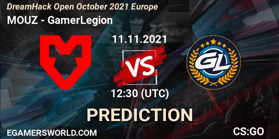 MOUZ vs GamerLegion: Match Prediction. 11.11.21, CS2 (CS:GO), DreamHack Open November 2021