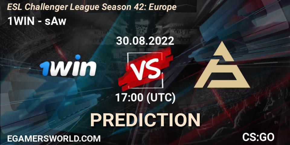 1WIN vs sAw: Match Prediction. 30.08.22, CS2 (CS:GO), ESL Challenger League Season 42: Europe