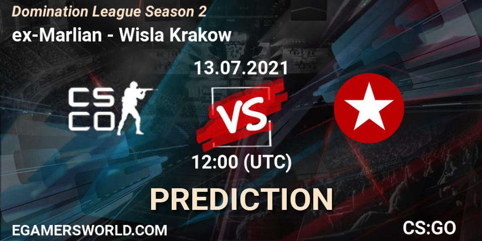 ex-Marlian vs Wisla Krakow: Match Prediction. 13.07.2021 at 12:00, Counter-Strike (CS2), Domination League Season 2