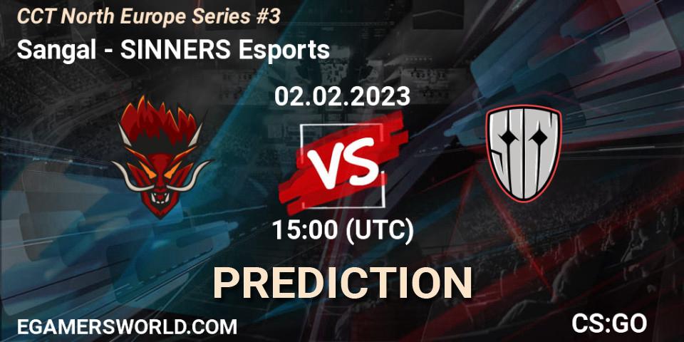 Sangal vs SINNERS Esports: Match Prediction. 02.02.23, CS2 (CS:GO), CCT North Europe Series #3