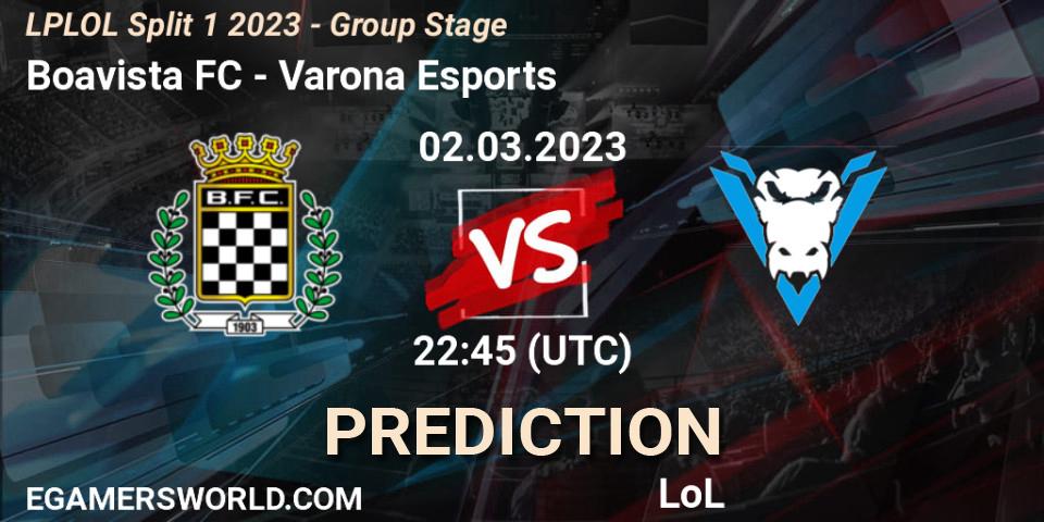 Boavista FC vs Varona Esports: Match Prediction. 02.03.23, LoL, LPLOL Split 1 2023 - Group Stage