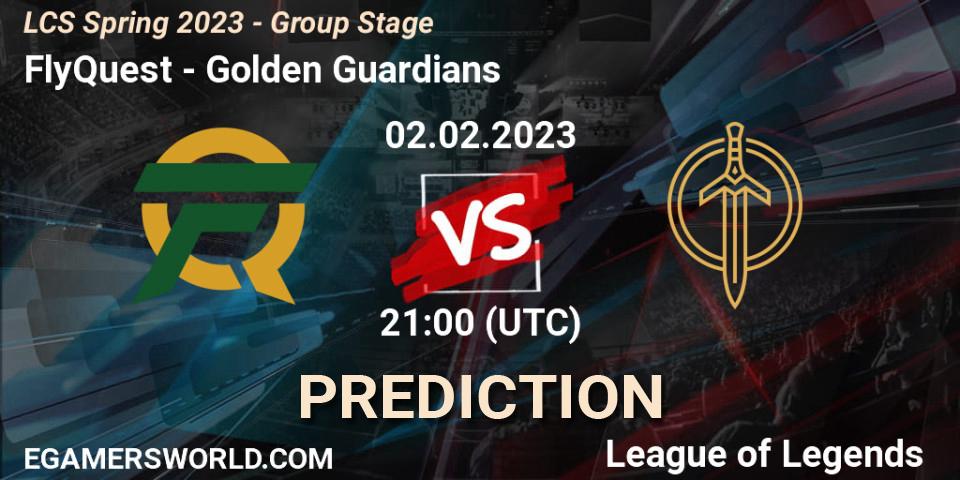 FlyQuest vs Golden Guardians: Match Prediction. 02.02.23, LoL, LCS Spring 2023 - Group Stage